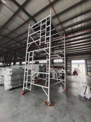 5m 7m aluminium mobiele diy-steigertoren voor steigers 