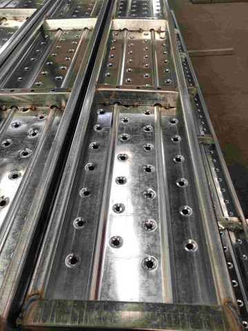 تخته فولادی گالوانیزه داربست 1 متر 2 متر 3 متر 4 متر 225 * 38 میلی متر