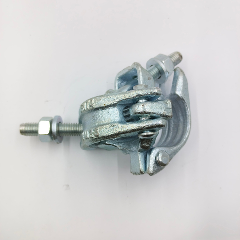 Doppio accoppiatore forgiato a goccia per ponteggi ad angolo retto con corpo per incisione da 48,3 * 48,3 mm