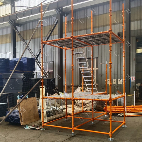 3,2 mm 4,0 mm Cuplock-steigersysteem met gegalvaniseerd of geverfd voor constructie