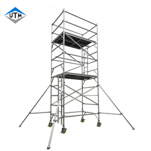 OEM draagbare 3m-15m steiger mobiele aluminium steigertoren met zwenkwiel