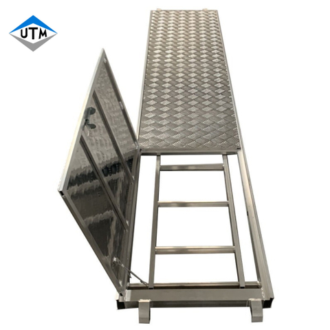 Veiligheidsconstructie Aluminium loopplanken Steigerplank Valluikplatform met ladder