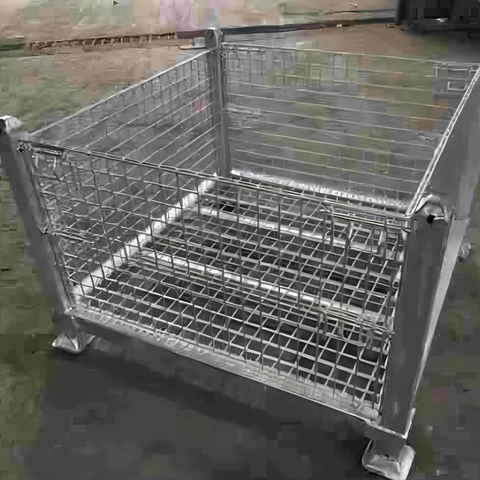 Pallet impilabile per scaffalature in acciaio zincato resistente OEM per ponteggi